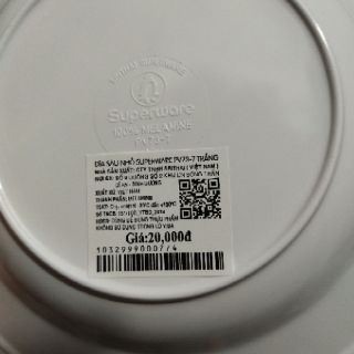 Combo 5 Dĩa đáy sâu Melamine Superware -Thái Lan