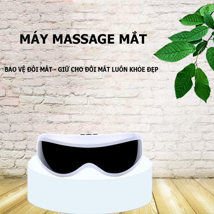 Kính massage mắt [GIẢM THÂM CUỒNG, MỎI MẮT] bằng từ tính nam châm rung /-li Máy massge trị liệu giảm căng thẳng nhức mỏi