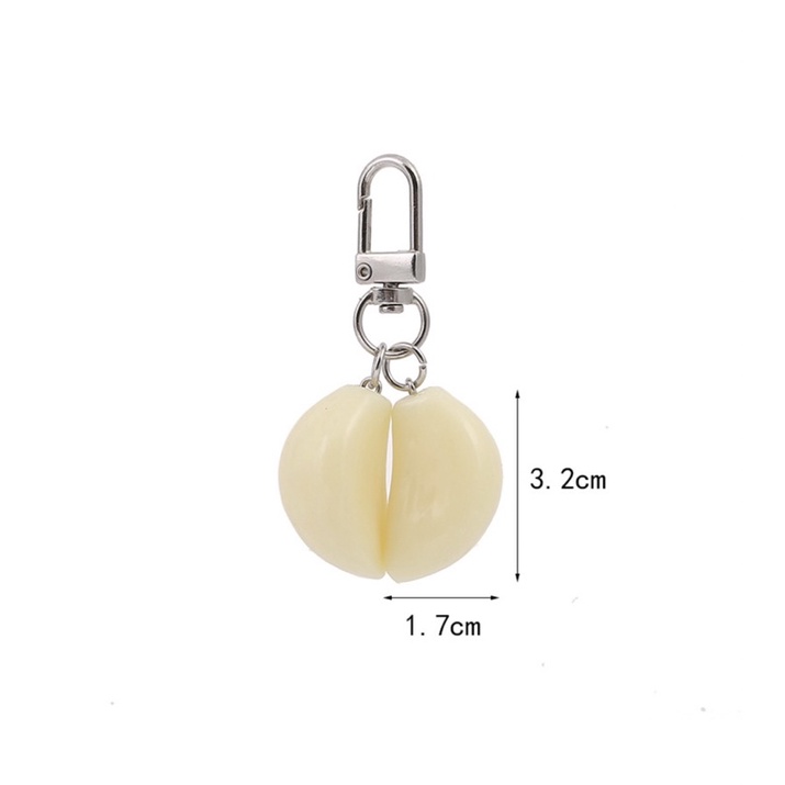 Móc khoá củ tỏi, quả ớt, củ hành