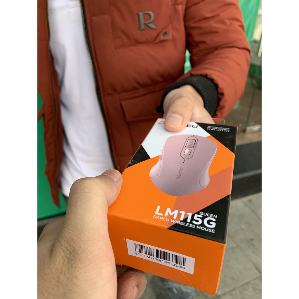 Chuột không dây DAREU LM115G Pink | Hàng chính hãng bảo hành 24 tháng lỗi 1 đổi 1 | BigBuy360 - bigbuy360.vn