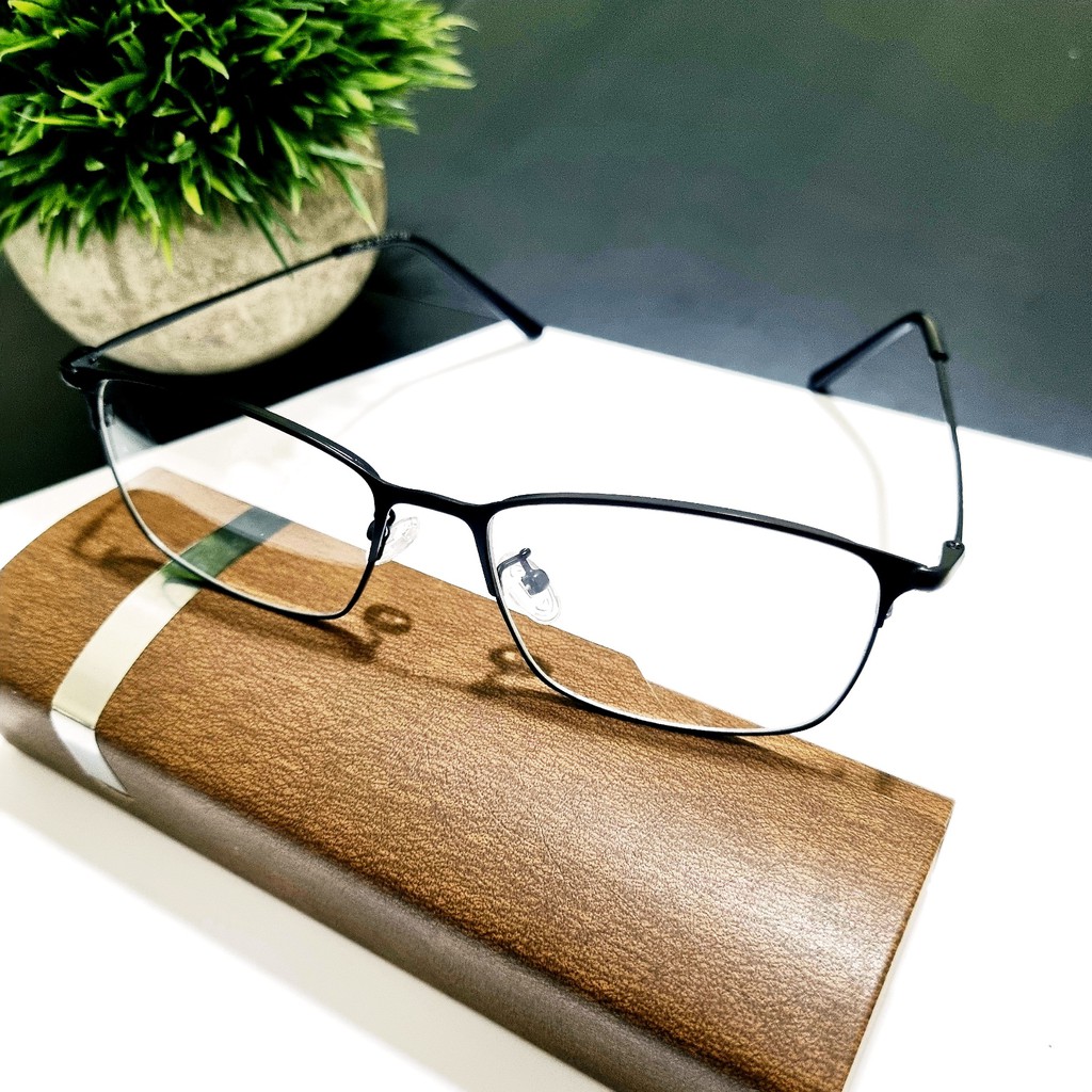 Gọng kính kim loại mảnh dáng chữ nhật Glasses Garden 9042 - Có lắp mắt cận theo yêu cầu