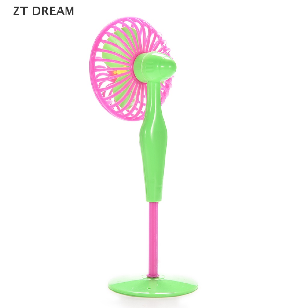 ZTD 1 X Mini Fan Toys for Barbies Kids Dollhouse Furniture Accessories Color Random 07