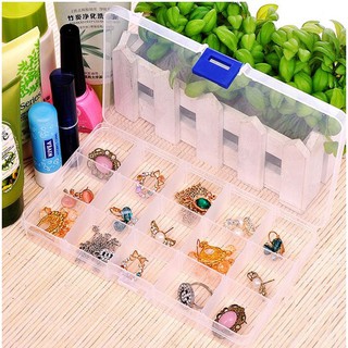 Hộp đựng trang sức 10 hoặc 15 ngăn tiện dụng 🍉Duashop🍉