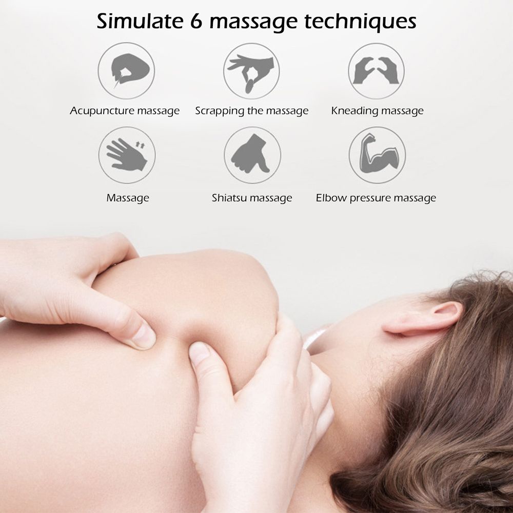 [Hàng mới về] Máy massage toàn thân chạy bằng điện mini cho cột sống vai cổ chăm sóc sức khỏe di động đa chức năng