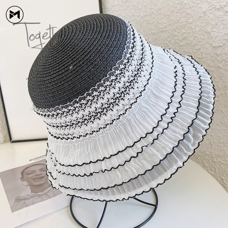 Nón Tai Bèo Đan Rơm Thời Trang Nữ Tính