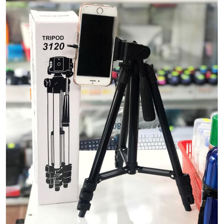 ❀Loại 1 Tốt Nhất❀ Giá đỡ điện thoại  tripod 3 chân 3120 thân đen