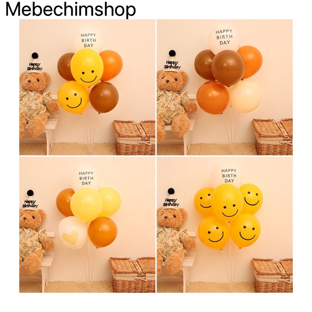 Bóng hình mặt cười Bóng sinh nhật Hàn Quốc (1 quả)FREE SHIP GH73