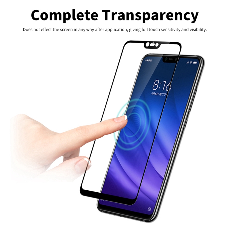 Xiaomi Mi 8 Lite Tempered Glass 9H Film Full Glue Glass for Xiaomi Mi 8 Lite Mi 8 Pro Screen Protector