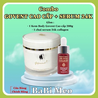 Combo Kem Govent cao cấp + serum 24k Collgen