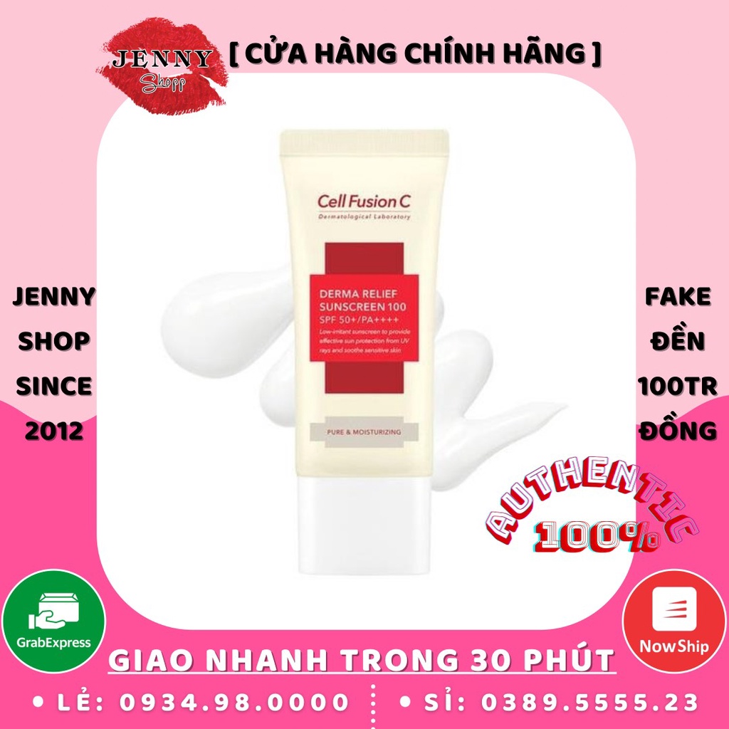 Kem Chống Nắng Cell Fusion C Derma Relief Sunscreen 100 SPF50+/PA++++
