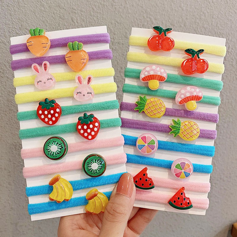 KIDSBOWS Set 10 Kẹp Tóc Hình Trái Cây Cho Bé Gái