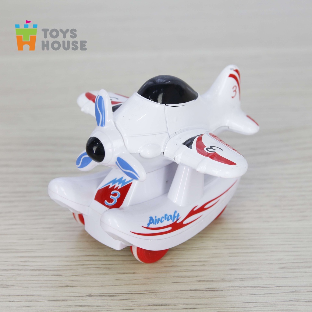 Đồ chơi máy bay trượt đà Toyshouse 0783-243 có bánh xe cho bé