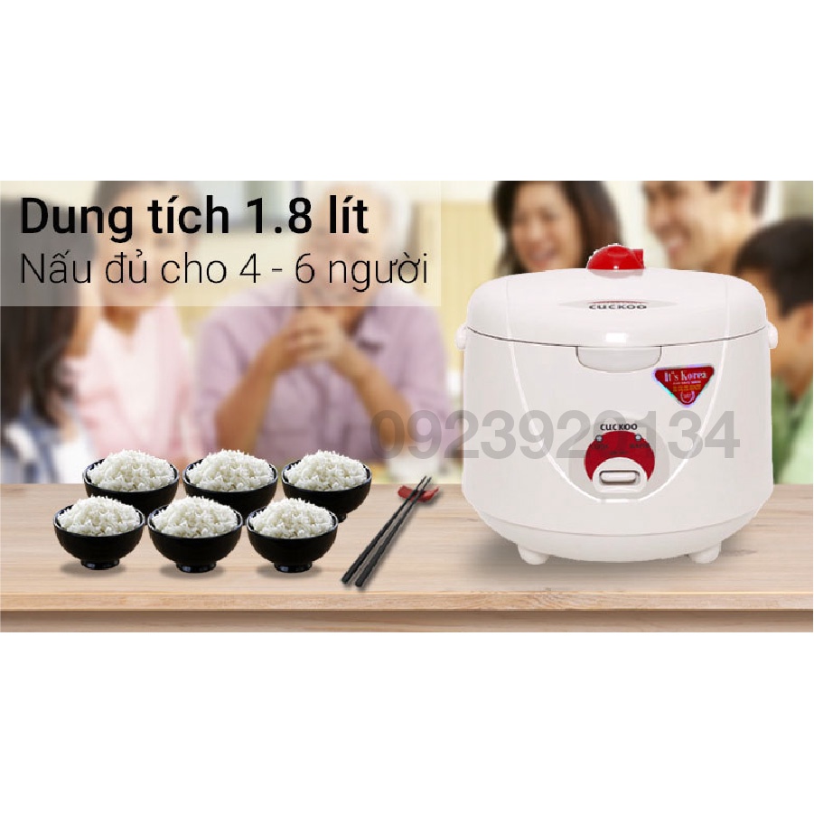 [Mã 155ELSALE giảm 7% đơn 300K] Nồi cơm điện Cuckoo CR1021