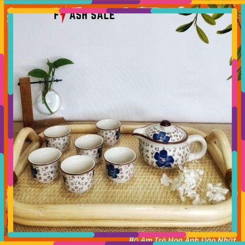 SALE[ Ở Đây Giá Rẻ ] Bộ Ấm Trà Hoa Anh Đào Nhật (1 Ấm Trà + 6 Tách)Hàng Có Sẵn