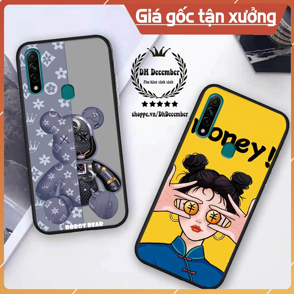 Ốp lưng Oppo A31 in hình 3D lucky, gấu Brick xinh xắn - KHÔNG NÊN BỎ LỠ