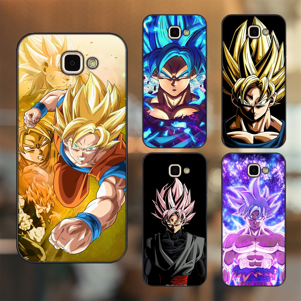 Ốp lưng Samsung A9 Pro viền đen in hình Goku Dragon Ball