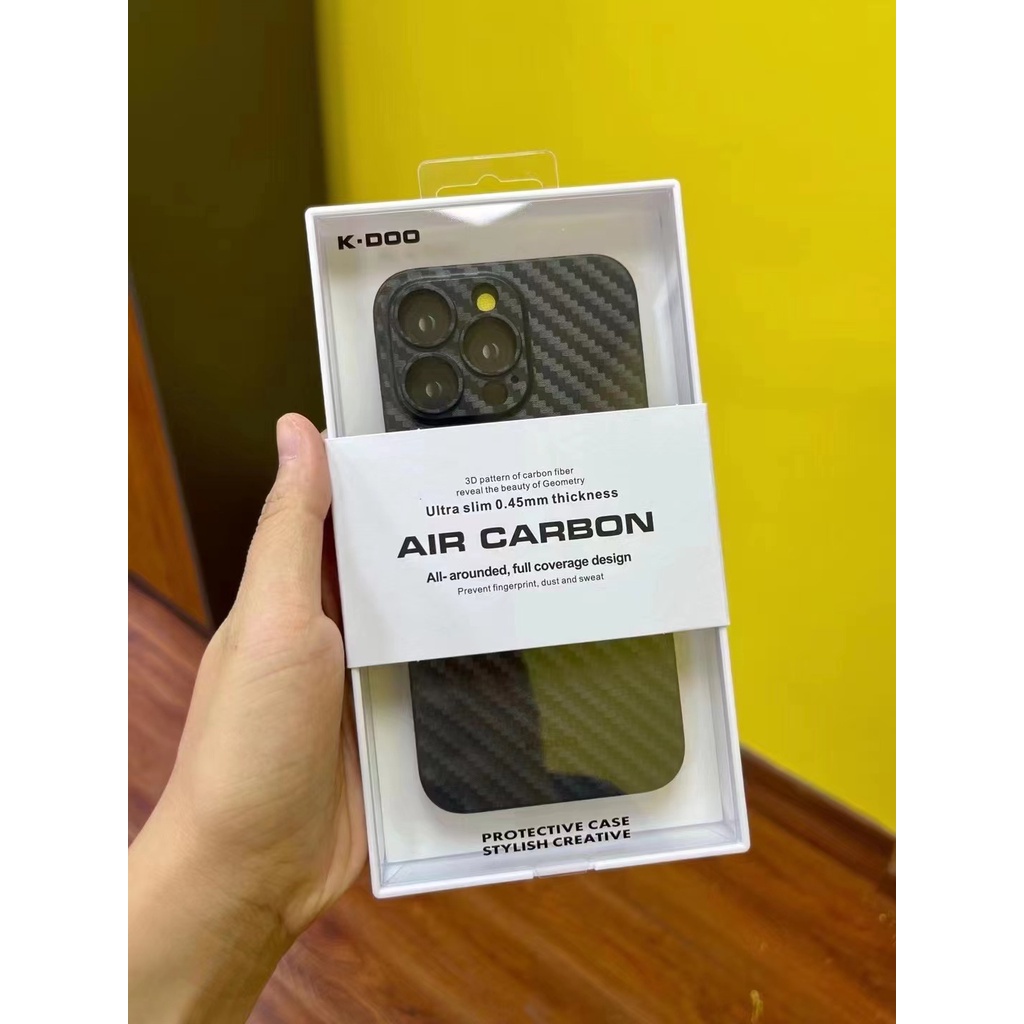 Ốp Điện Thoại Sợi Carbon Siêu Mỏng Cho iPhone 14 Pro Max 14 Plus 13 12 11 Pro Max