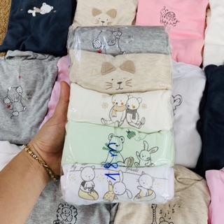 Set 5 body cổ 3 phân, size 3M -36M