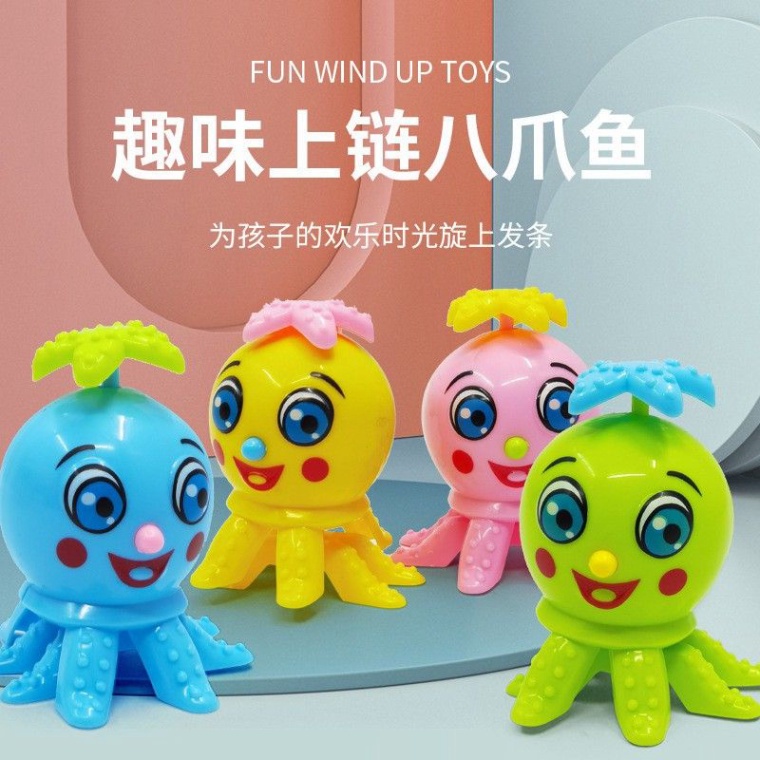 Bạch tuộc chạy cót bò ngang - Đồ chơi trẻ em bạch tuộc cảm xúc cho bé