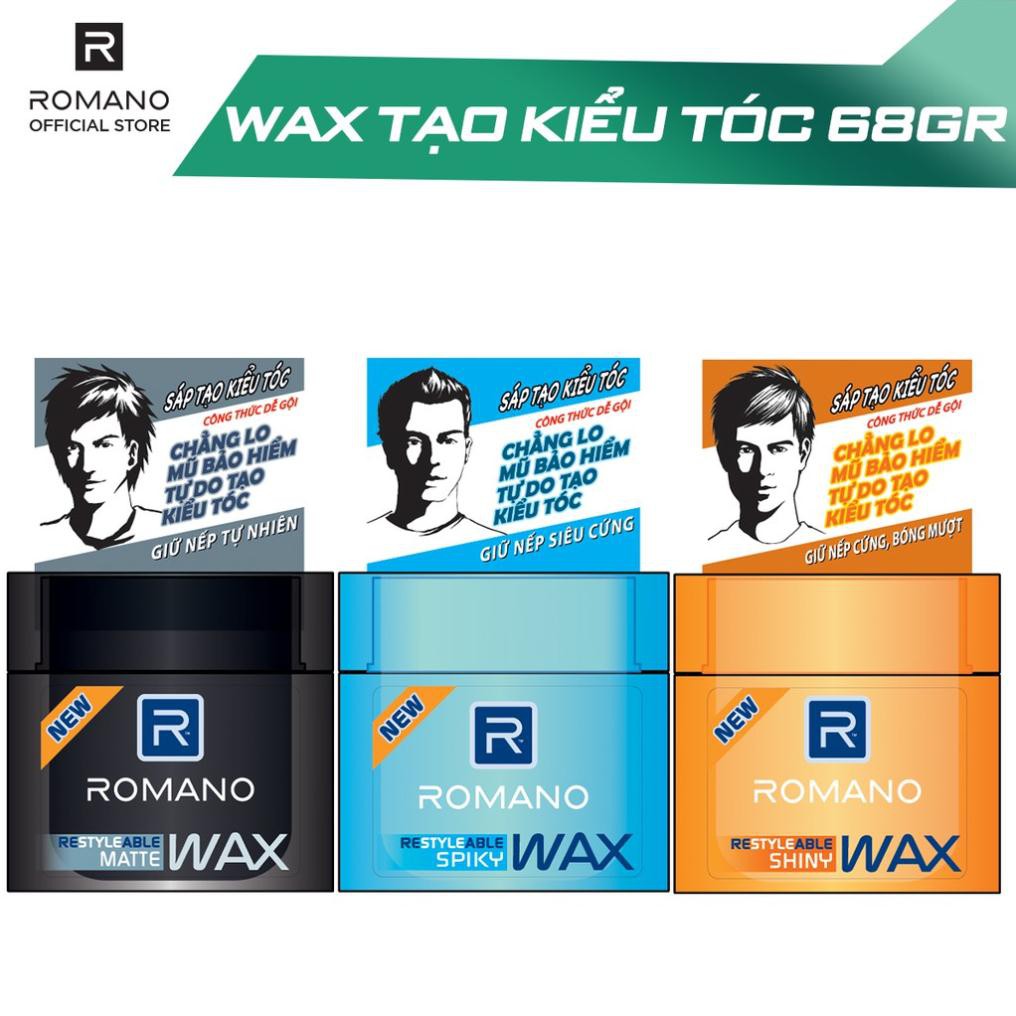 Wax tạo kiểu tóc cao cấp Romano Restyleable Matte 68g