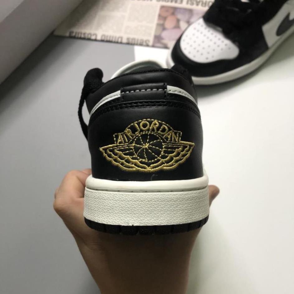 Giày Jdan đen trắng thấp cổ, Giày Sneaker JD1 thấp cổ freeship nam nữ fuill boxbill | BigBuy360 - bigbuy360.vn