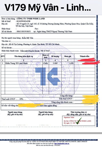 Túi 6 Chiếc Khẩu Trang  3D Landmask VIP