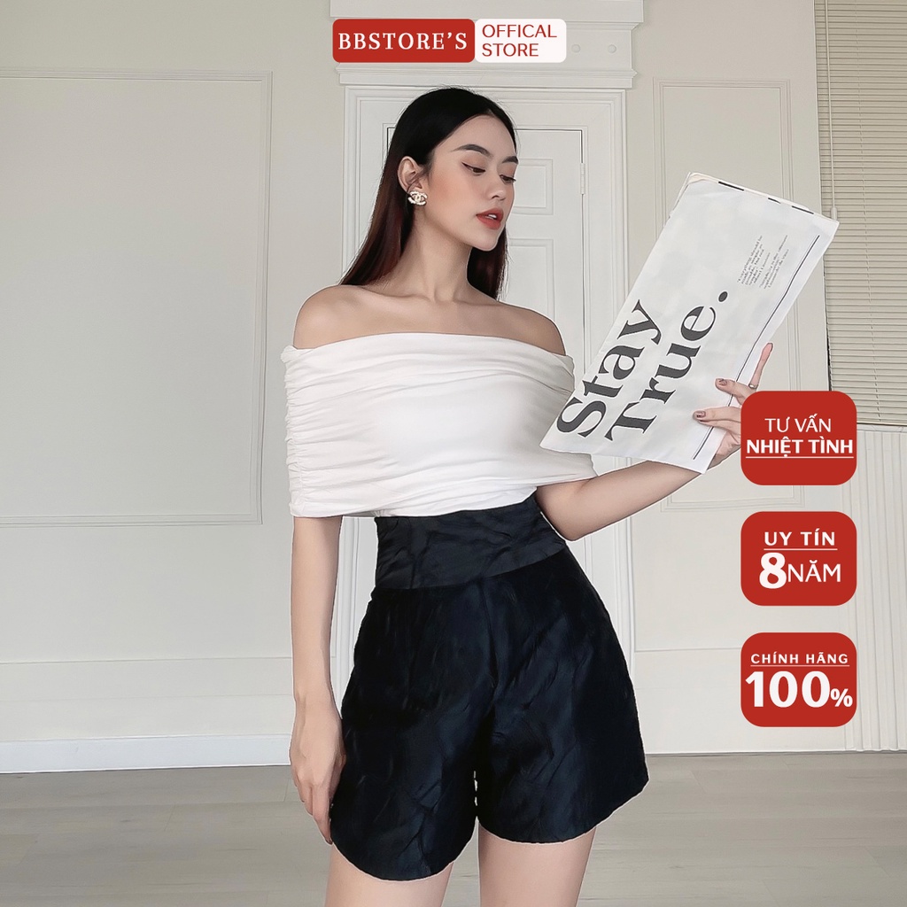 BBSTORE'S Quần Short Nữ Gân Nhung Đi Chơi Đi Dạo Đầy Cá Tính -Q808