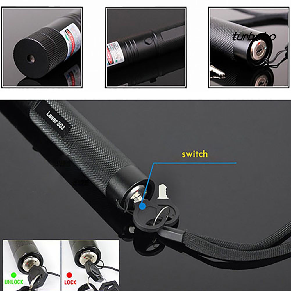 Bộ Bút Chiếu Laser Màu Xanh Lá 532nm 303