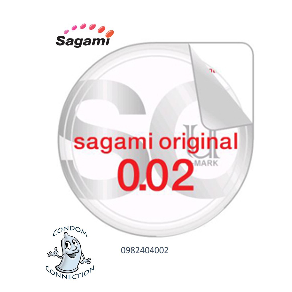 [BAO CAO SU SAGAMI]  Bao cao su Sagami Siêu mỏng nhất thế giới SAGAMI ORIGINAL 0.02 mm 100% không mùi cao su