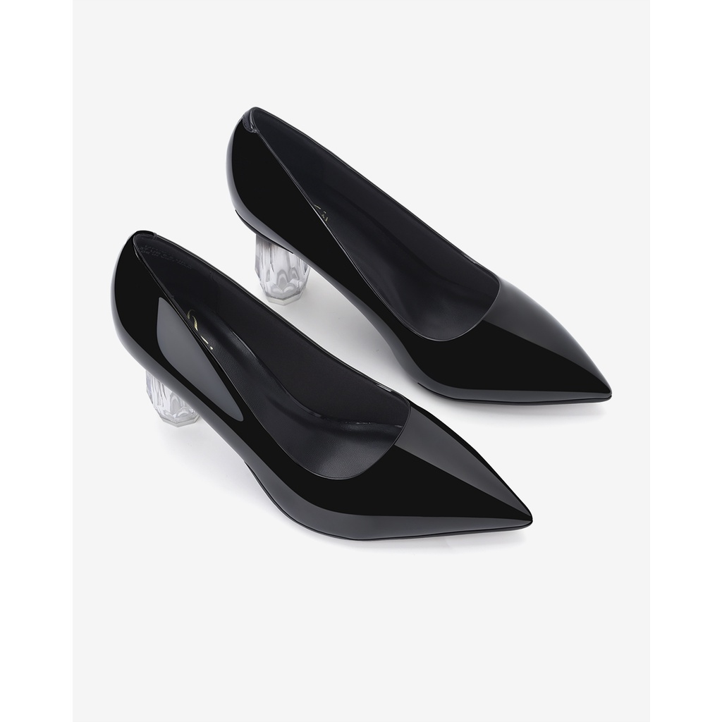 Giày cao gót nữ Đông Hải mũi nhọn kết hợp gót trụ pha lê sang trọng vững chắc cao 7cm  - G81K5