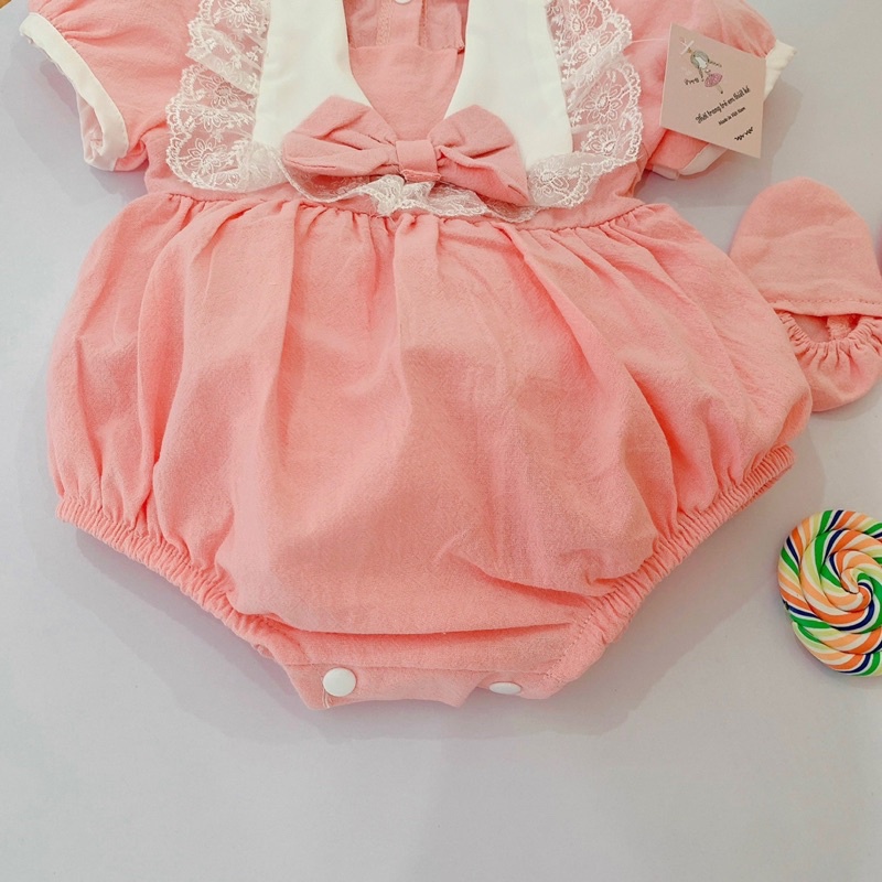 Body bé gái hồng nơ 𝑻𝑨̣̆𝑵𝑮 𝑲𝑬̀𝑴 𝑻𝑼𝑹𝑩𝑨𝑵 SU SHOP -mặc sinh Nhật- thôi nôi quà tặng