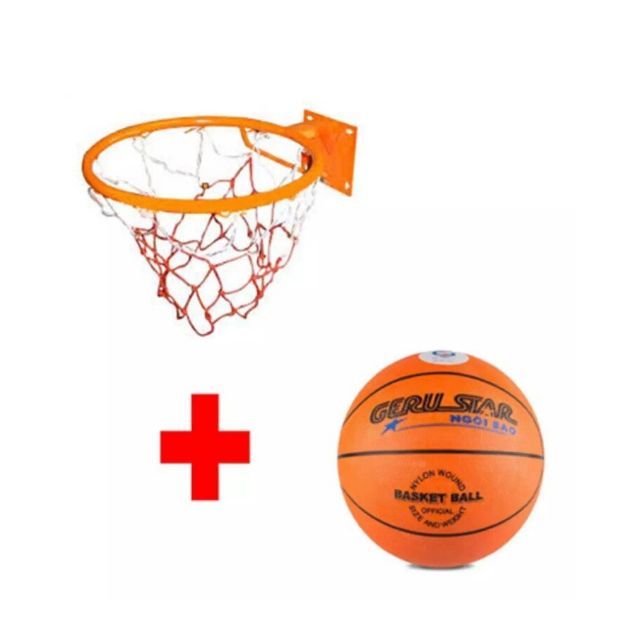 Bộ vành bóng rổ 30cm + Bóng rổ số 5 ( HS tiểu học )