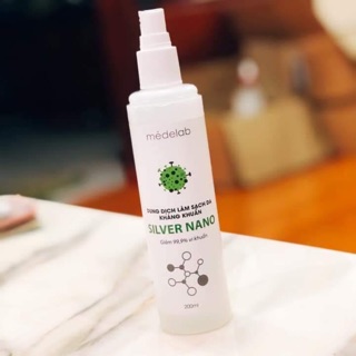 Xịt kháng khuẩn nano bạc 200ml - sở y tế cấp phép