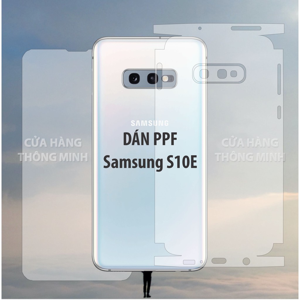 Tấm Dán Samsung S10e mặt trước, mặt sau, dán màn hình, mặt lưng chất liệu PPF Full viền