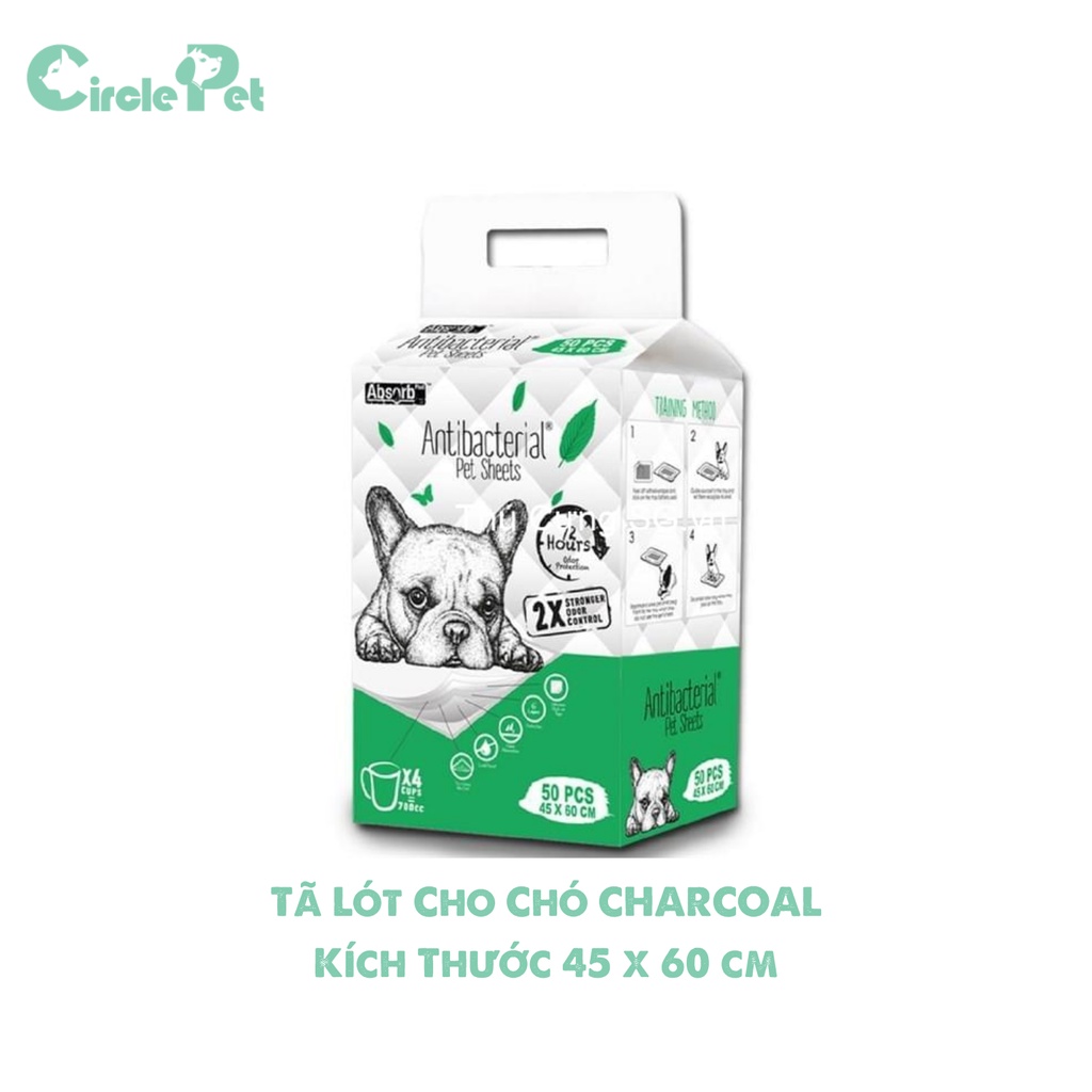 Tã Lót Cho Chó Charocal Thấm Hút nhanh Huấn Luyện Thú Cưng Đi Vệ Sinh 3 Kích Cơ Dễ Dàng Chọn Lựa - Circle Pet