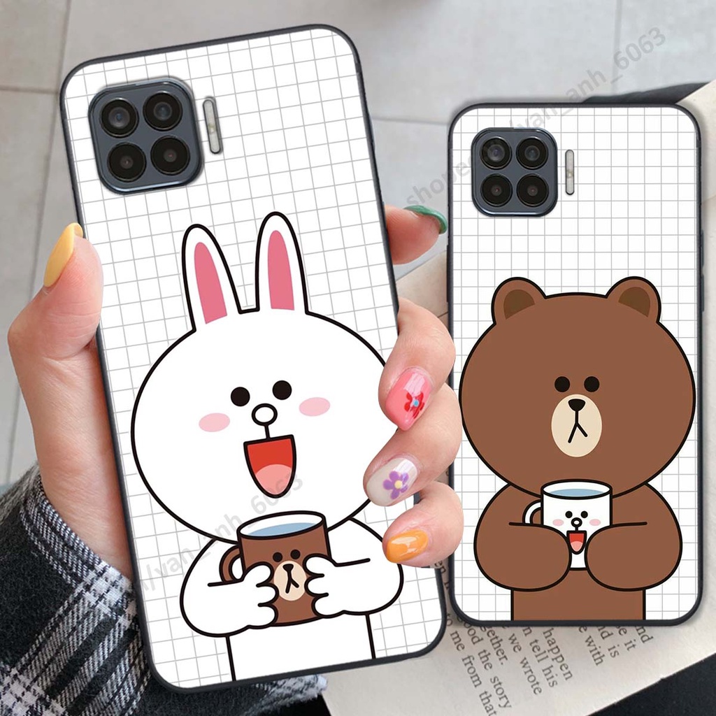 Ốp Oppo A73 / A93 hình thỏ, gấu đáng yêu dễ thương, ốp lưng điện thoại oppo viền dẻo giá rẻ