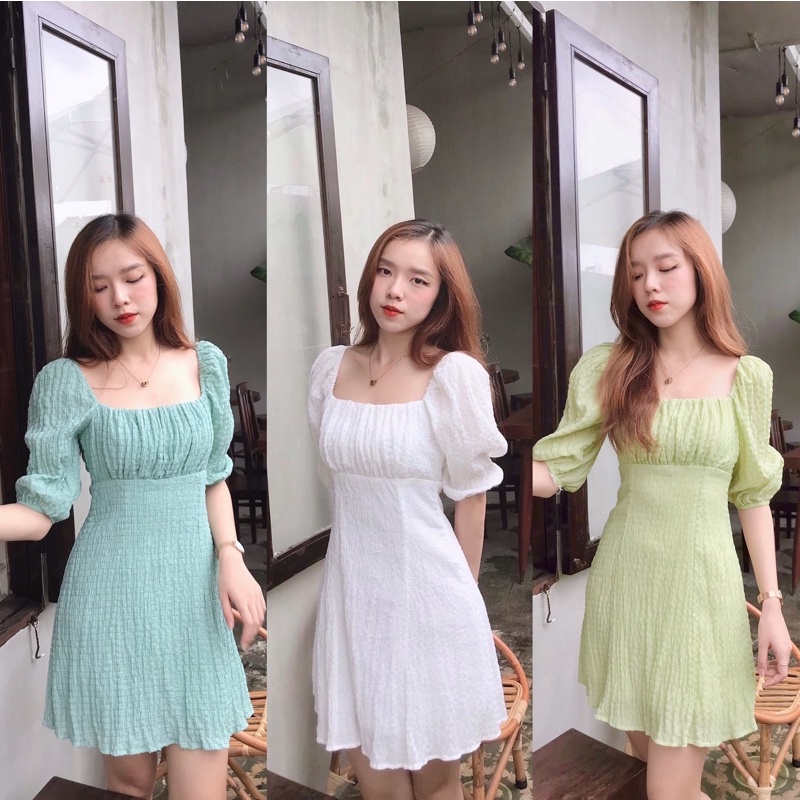 Đầm nhún tay lỡ