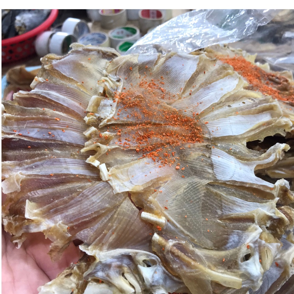 Khô cá đuối cà mau Mekong Food không tẩm thịt dày con to hàng luôn mới , hương vị đặt biệt phù hợp l