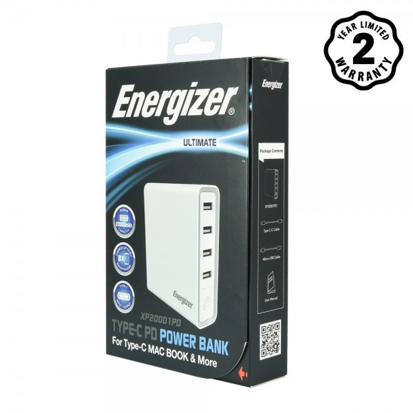 Pin sạc dự phòng Energizer 20,000mAh PD 45W - XP20001PD