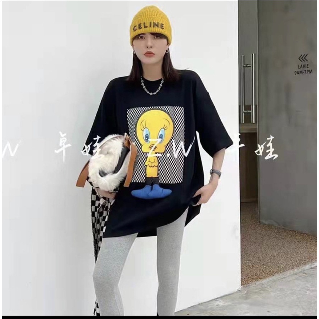Áo Thun Nam Nữ Hình Vịt Ngộ Nghĩnh Form Rộng Giấu Quần, Áo Phông Nữ Tay Lỡ Unisex, Chất Mát Không Xù Siêu Đẹp