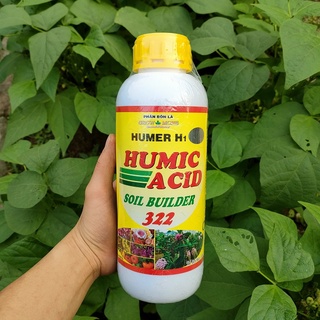 Phân bón lá grow more humer h1 humic acid soil builder 322 chai 1 lít