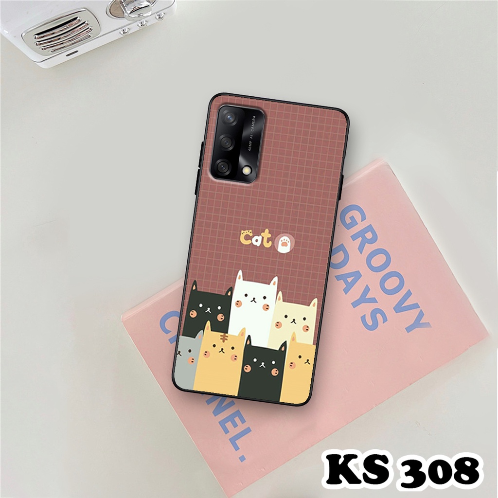 Ốp lưng Oppo A74 - Oppo A74 5G - Ốp in hình LoveCat - Chất liệu TPU siêu bền