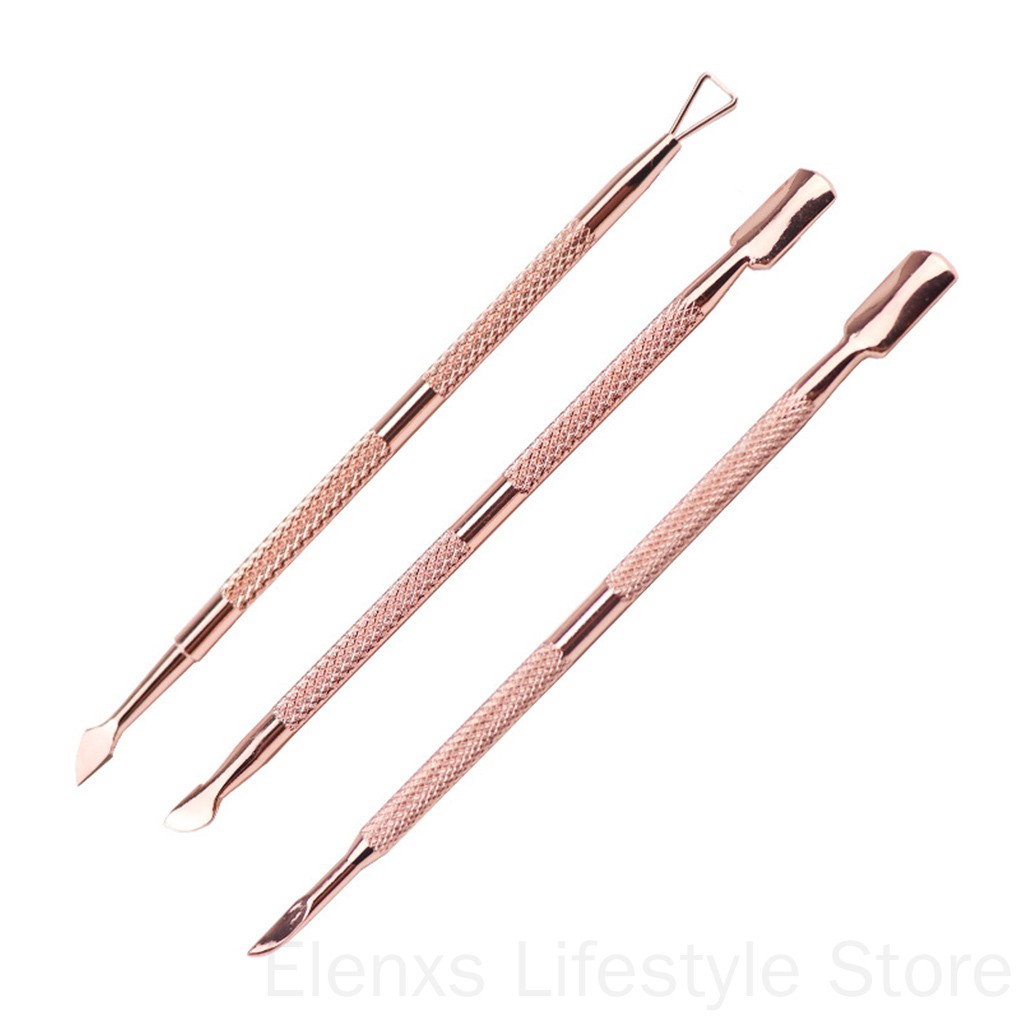 [Hàng mới về] Set 3 dụng cụ vệ sinh móng tay bằng thép không gỉ