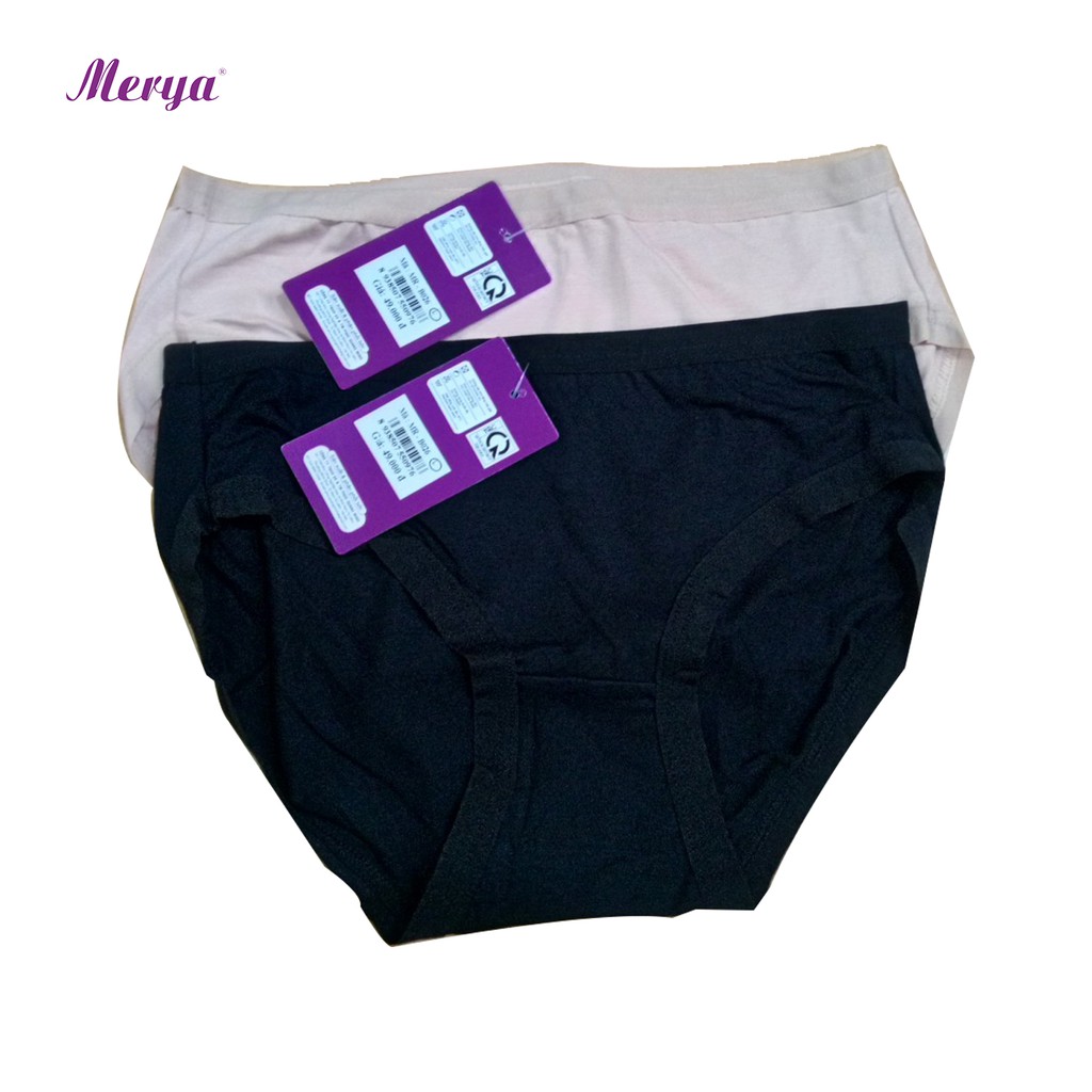 Quần lót nữ cotton trơn cạp thấp Merya B062 chống hăm, mềm mại thoáng mát,kháng khuẩn khử mùi