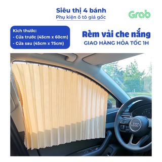 Rèm che nắng ô tô gắn nam châm, Rèm chắn nắng ô tô chất liệu vải nhung vừa mọi dòng xe chống tia uv