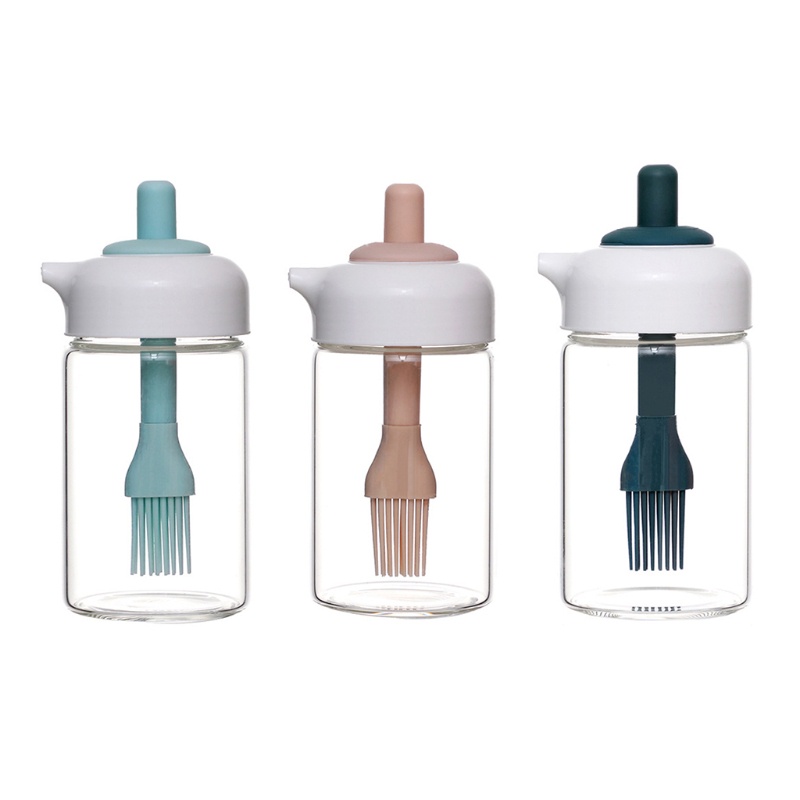Silicone Bình Đựng Dầu Kèm Cọ Silicon Dùng Nướng Bbq Tiện Dụng