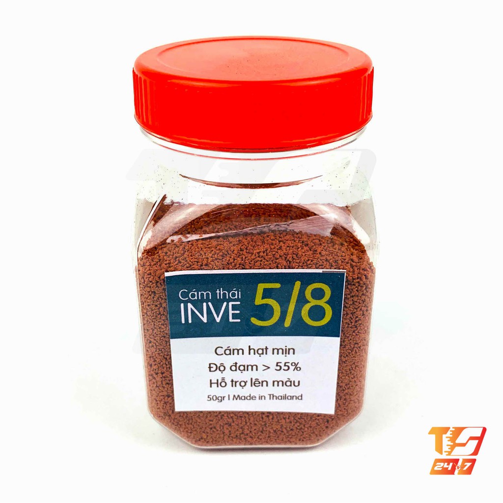 Cám Thái Inve 5/8 50g - Thức Ăn Cá Hạt Vừa Cho Betta, Guppy, Vàng