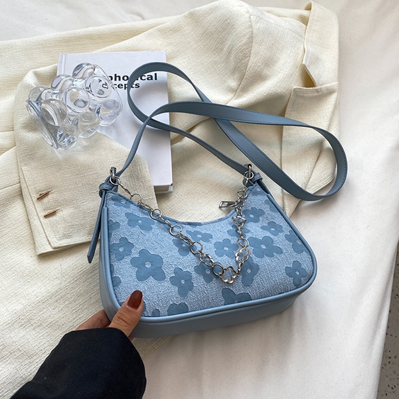 Túi đeo một bên vai IELGY phối dây xích thời trang phổ biến tùy chọn màu sắc dành cho nữ