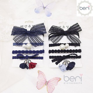 Combo 4 cột tóc Hàn Quốc BERI (đen) - CT030