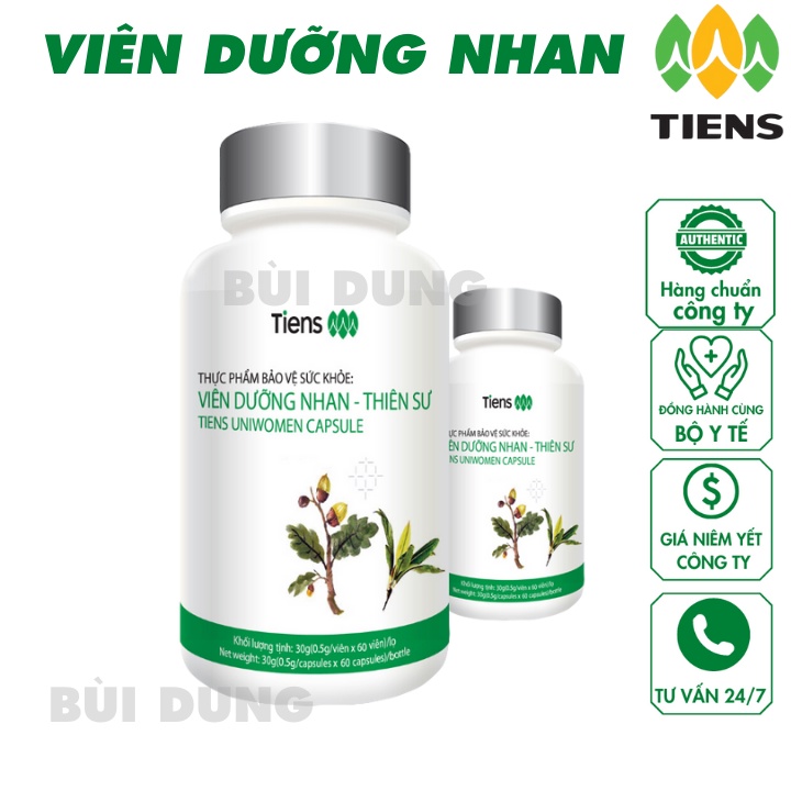 Viên dưỡng nhan - Thực phẩm chức năng điều hòa tử cung khí huyết kinh mạch điều dưỡng da bồi bổ cơ thể TIENS
